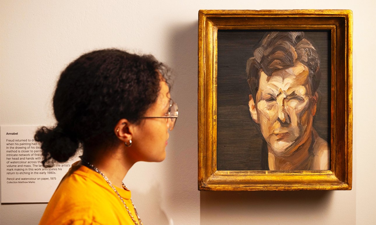 Выставка «Люсьен Фрейд. От рисунка к картине» в Национальной портретной галерее в Лондоне.  Фото: David Parry/National Portrait Gallery