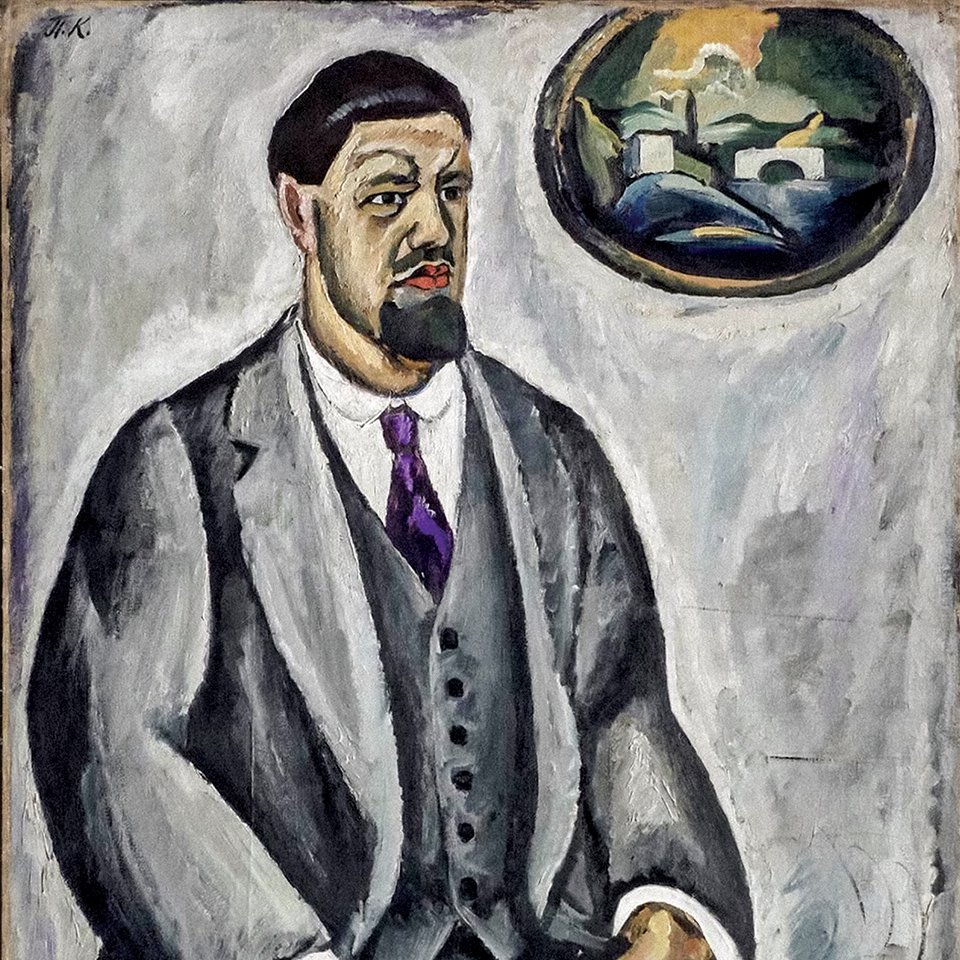 Петр Кончаловский. «Автопортрет в сером». 1911.  Фото: Государственная Третьяковская галерея