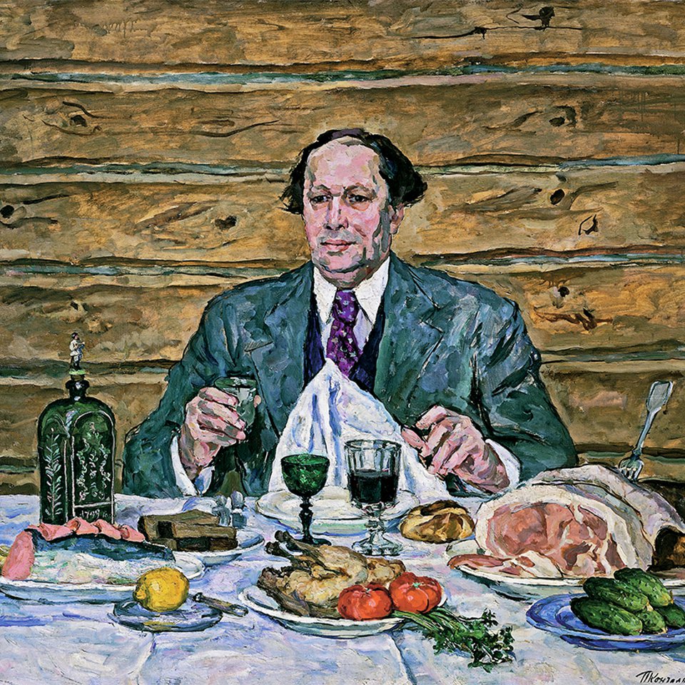 Петр Кончаловский. «А.Н.Толстой у меня в гостях». 1940–1941. Фото: Государственный Русский музей