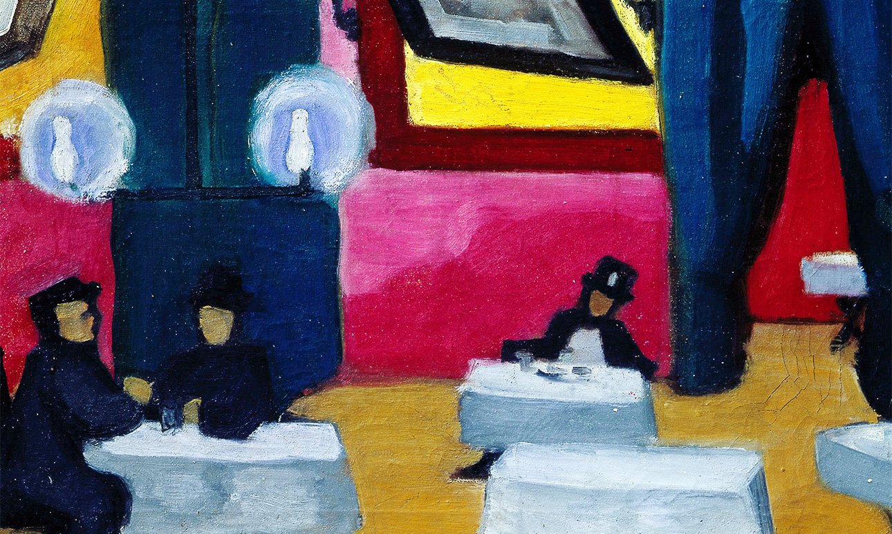 Ольга Розанова. «Ресторан». 1911. Картина экспонировалась на выставке Союза молодежи в 1911 году. Впервые опубликована в сборнике «Союз молодежи« (№ 2, 1912). Фото: ГМИРЛИ им. В.И. Даля