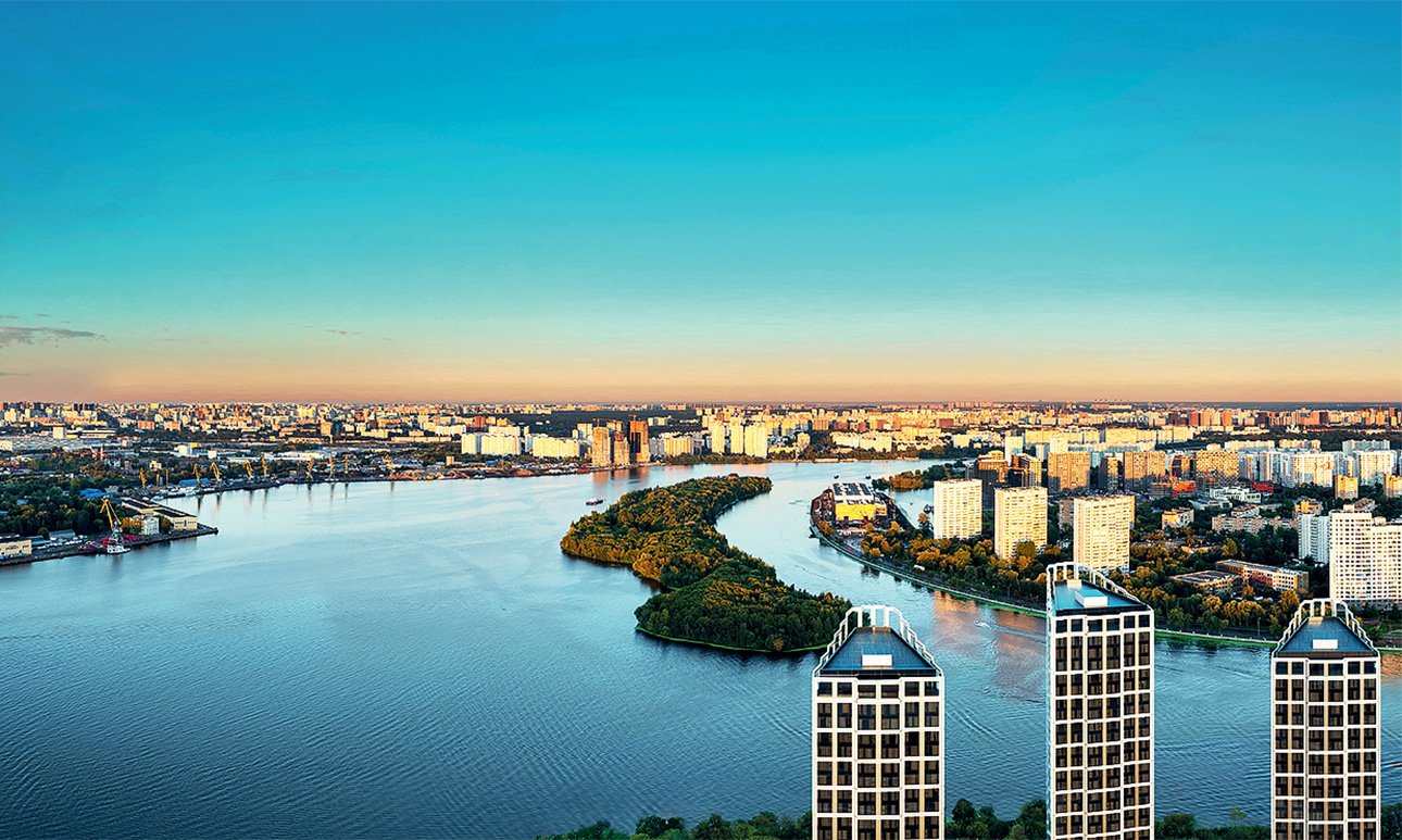 Любоваться видами на Москву-реку резиденты «Дрим Рива» могут как с набережной, так и из окон собственных квартир.  Фото: Regions Development