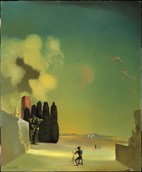 Сальвадор Дали. «Пейзаж с загадочными элементами». 1934. Фонд «Гала-Сальвадор Дали»