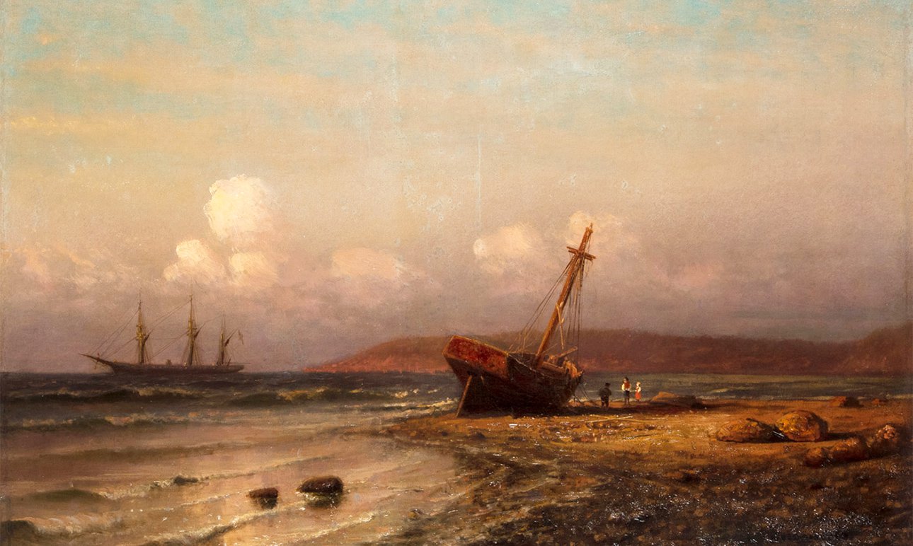 Алексей Боголюбов. «Парусник у берега моря». 1874. Аукцион «Литфонд», $246 тыс. Фото: Литфонд