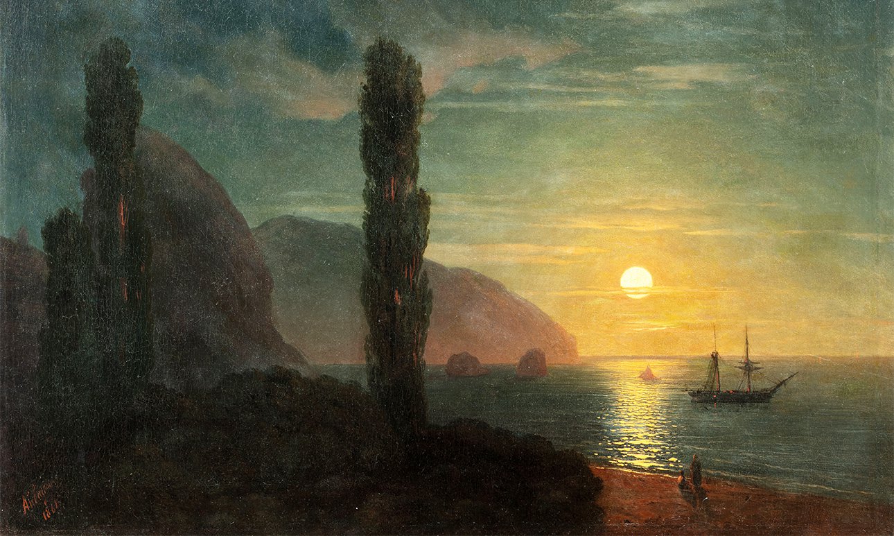 Иван Айвазовский. «Лунная ночь в Крыму». 1861. МАД, 130 млн руб. Фото: Московский Аукционный Дом