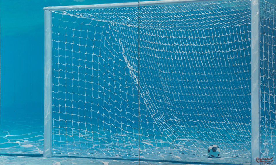 Александр Виноградов, Владимир Дубосарский. «Гол!». 2005–2012. Диптих.  Фото: VLADEY