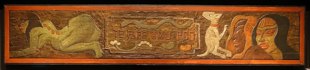 Панно Поля Гогена «Дом, где едят».  Фото: Princeton University Art Museum