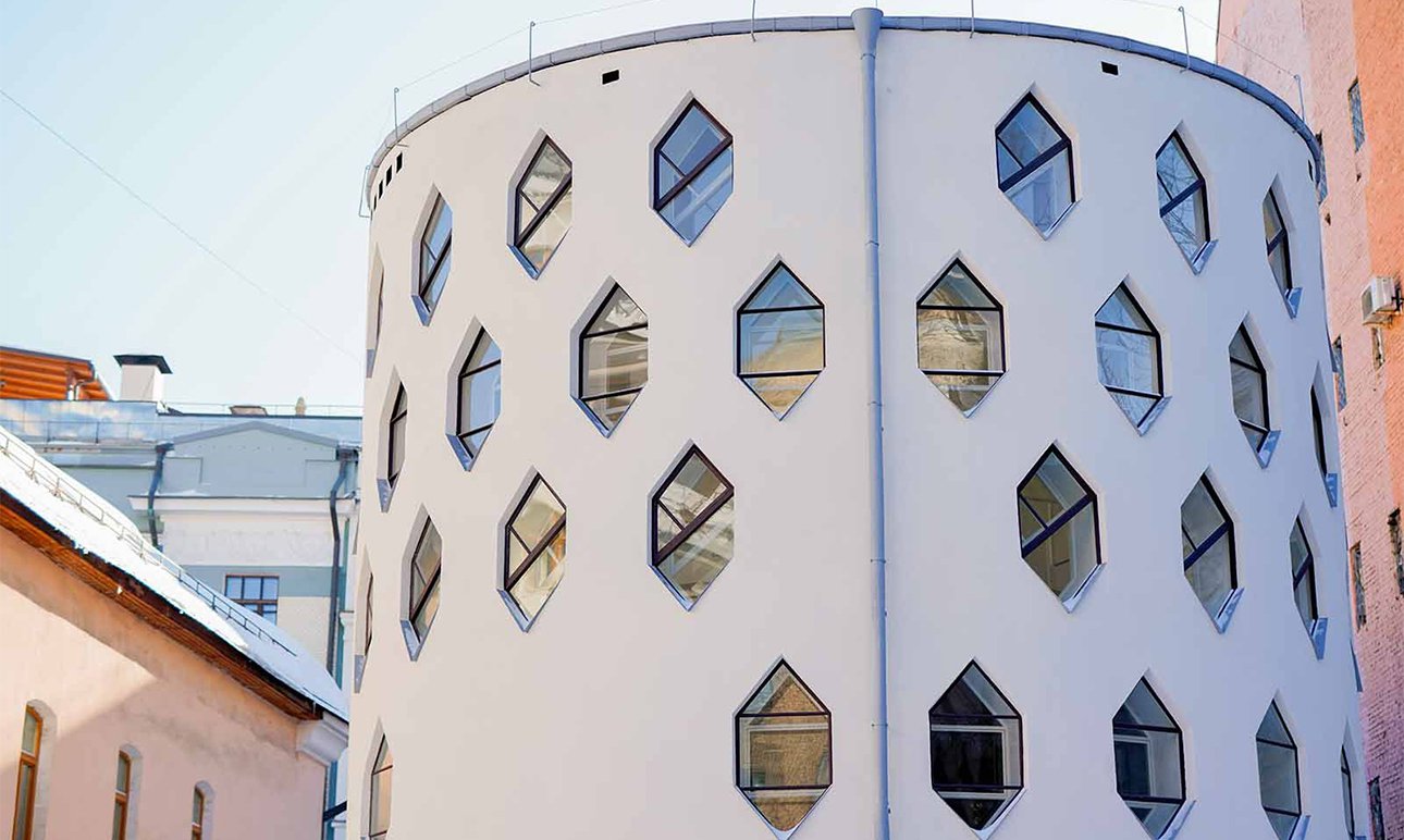 Реставрация памятника советского авангарда — дома Мельникова в Кривоарбатском переулке — находится на финальном этапе.  Фото: Государственный научно-исследовательский музей архитектуры имени А.В. Щусева