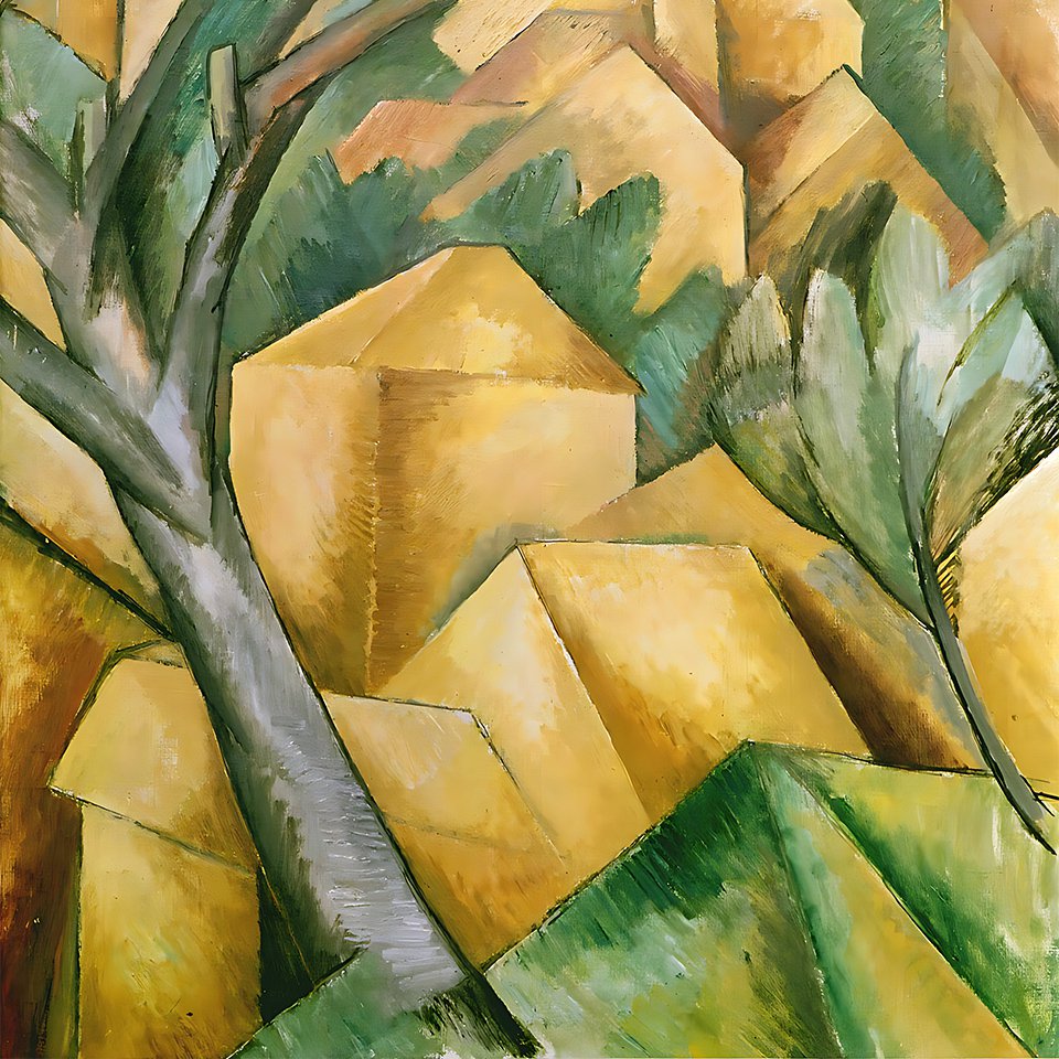 «Дома в Эстаке» (1908) Жоржа Брака — важнейший образчик живописи протокубизма. Фото: Kunstmuseum Bern