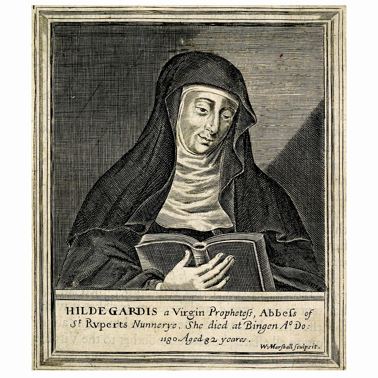 Уильям Маршалл. «Хильдегарда Бингенская». Гравюра. Фото: Welcome Collection