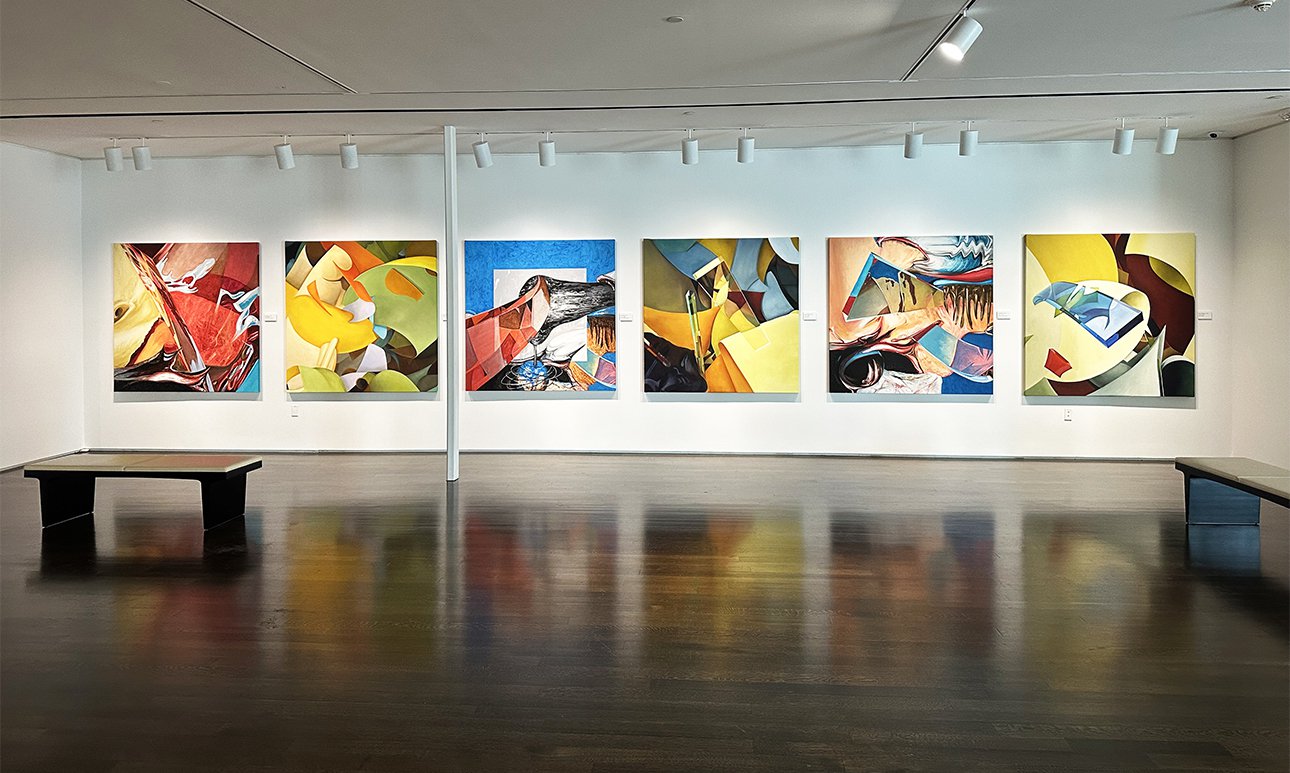 Выставка «Где сталкиваются смыслы» в Музее изобразительных искусств Перл Финчер.  Фото: Pearl Fincher Museum of Fine Arts