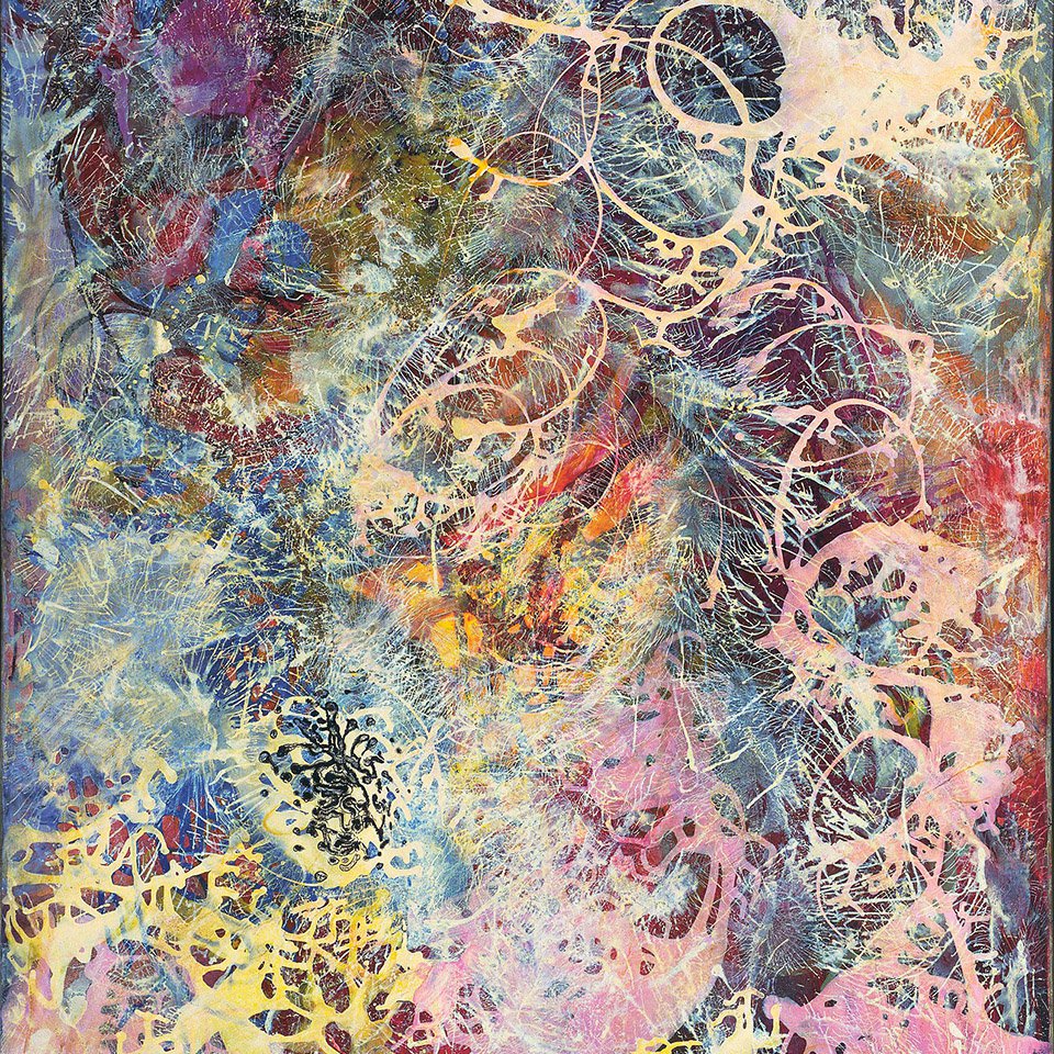 Картина Джанет Собель «Млечный путь» (1945, фрагмент) была создана за два года до первых экспериментов Джексона Поллока с «живописью действия».  Фото: MOMA