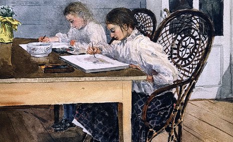 Графика Евгения Лансере: этюды в исследовательских тонах