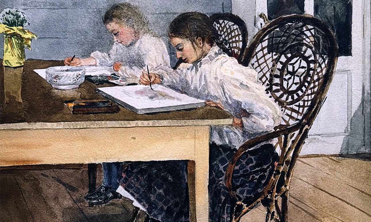 Евгений Лансере. «Портрет Маши и Кати». 1893. Фото: РГАЛИ