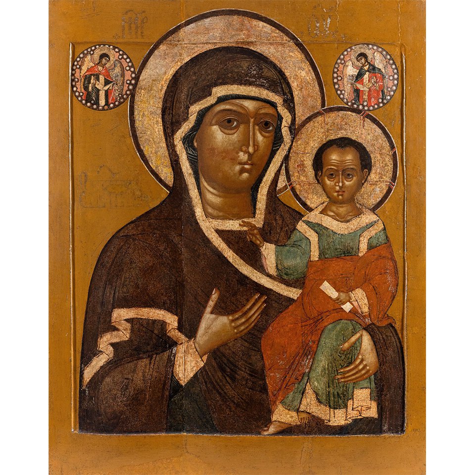 Богоматерь Одигитрия Смоленская. Середина - третья четверть 17 века. Кострома. Фото: Центральный музей древнерусской культуры и искусства имени Андрея Рублева
