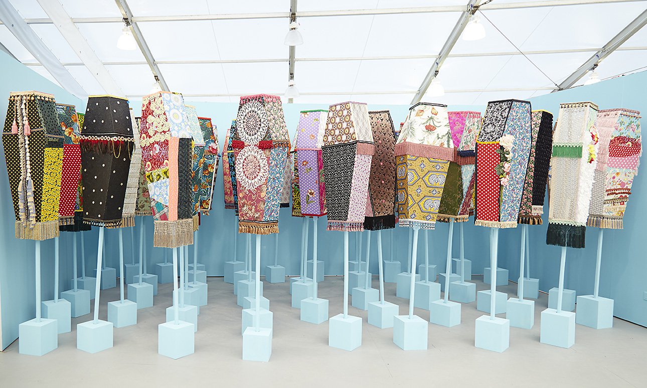 Ебони Паттерсон. «Невидимое присутствие: Яркие воспоминания». 2014.  Фото: Monique Meloche Gallery, Chicago