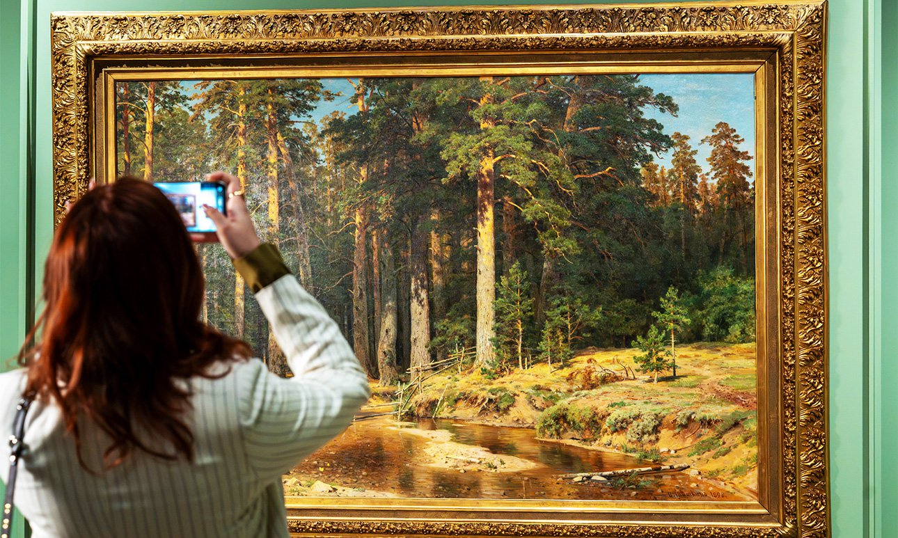 Выставка «Иван Шишкин. Русский лес» в Русском музее. Фото: Савва Приходько/Государственный Русский музей