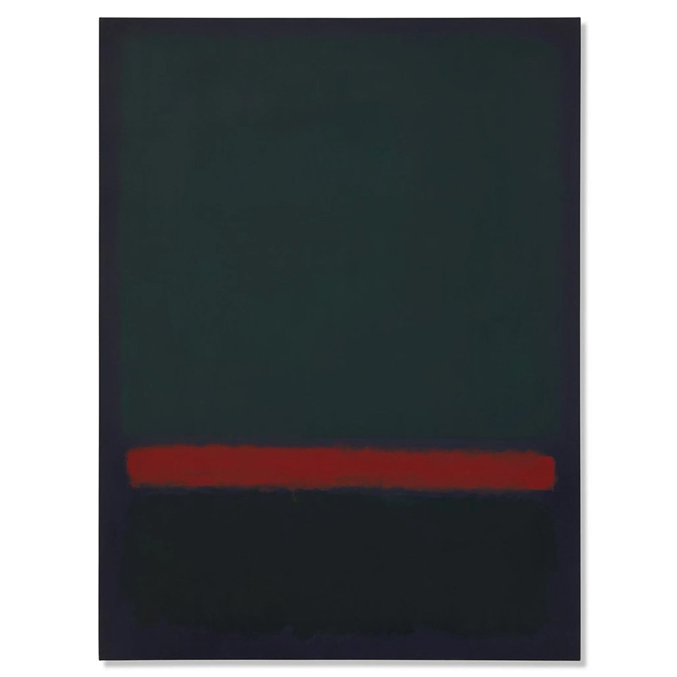 Марк Ротко «15 (Два зеленых и красная полоса)». 1964. Фото: Christie's