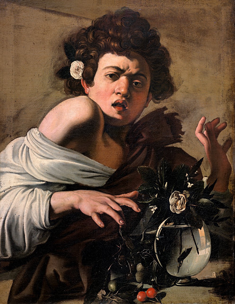 Микеланджело Меризи да Караваджо. «Мальчик, укушенный ящерицей». 1597–1598. Фото: Fondazione Roberto Longhi