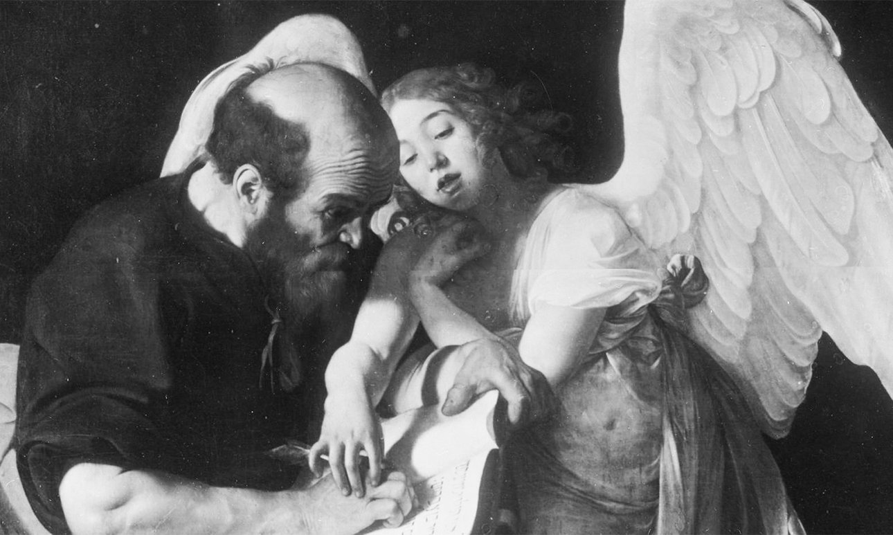 Караваджо. «Святой Матфей и Ангел». Около 1602. Фрагмент. Фото: Staatliche Museen zu Berlin, Gemäldegalerie