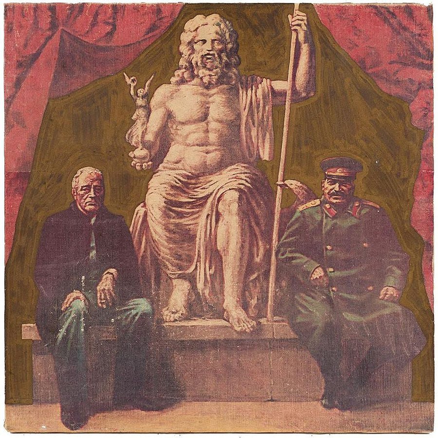 Виталий Комар и Александр Меламид. «Союзники». 1987. Фото: Аукционный дом «Совком»