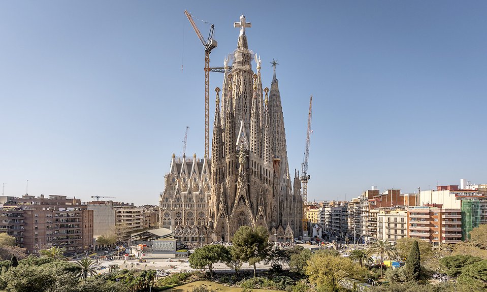 Вид на собор Саграда Фамилия.  Фото: Fundació Junta Constructora del Temple Expiatori de la Sagrada Família
