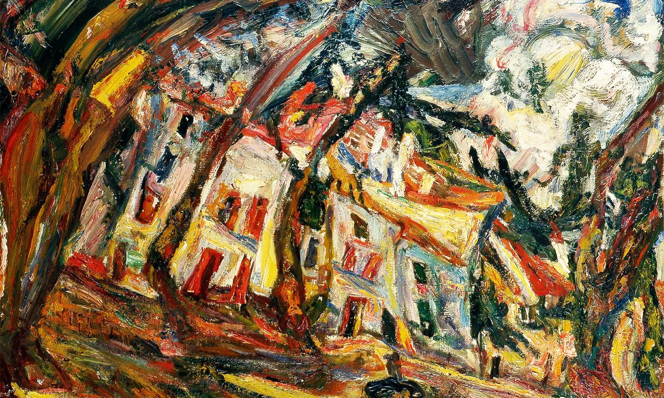 Хаим Сутин. «Площадь в деревне Сера». 1920.  Фото: The Israel Museum, Jerusalem