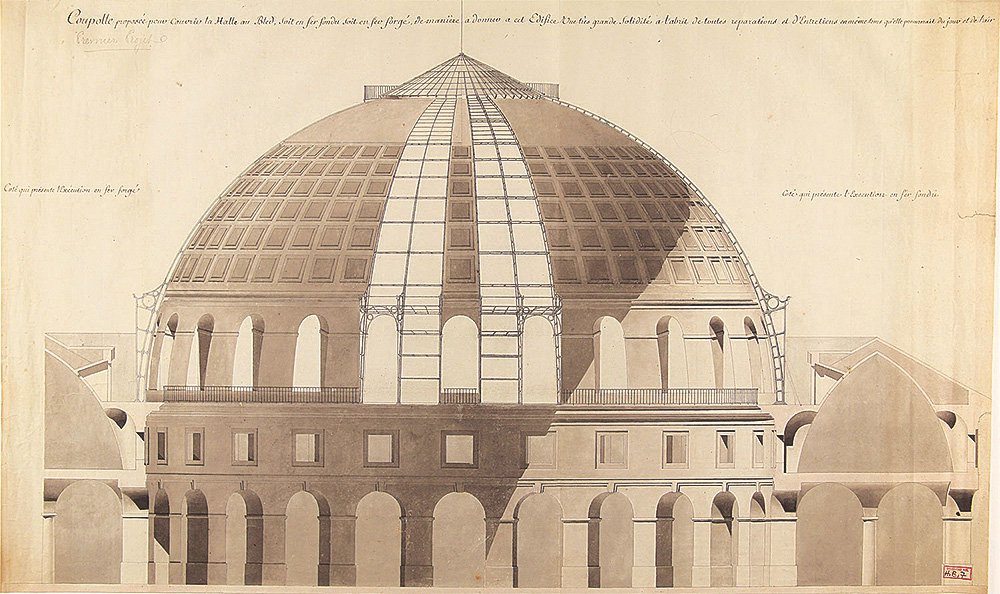 Эскиз купола торговой биржи Жака Ильяса Хитторффа. Фото: Pinault Collection Journal