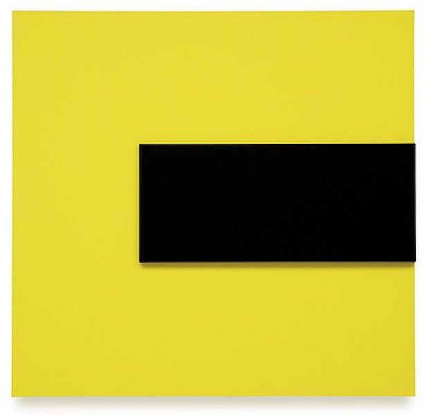 Элсуорт Келли. «Черный рельеф на желтом». 2014. Фото: © Элсуорт Келли, снимок предоставлен галереей Matthew Mark