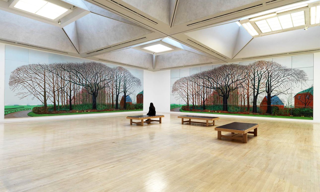 Дэвид Хокни. «Большущие деревья близ Уортера». 2007.  Фото: Tate