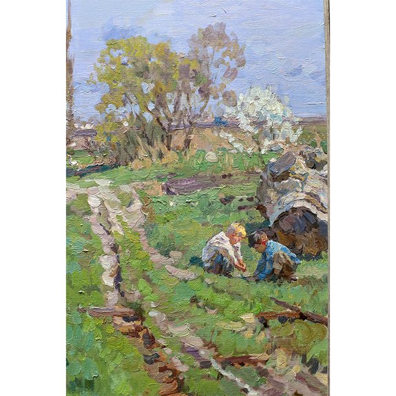 Фрагмент картины «Весна в Гривенской». Фото: «Частная резиденция»