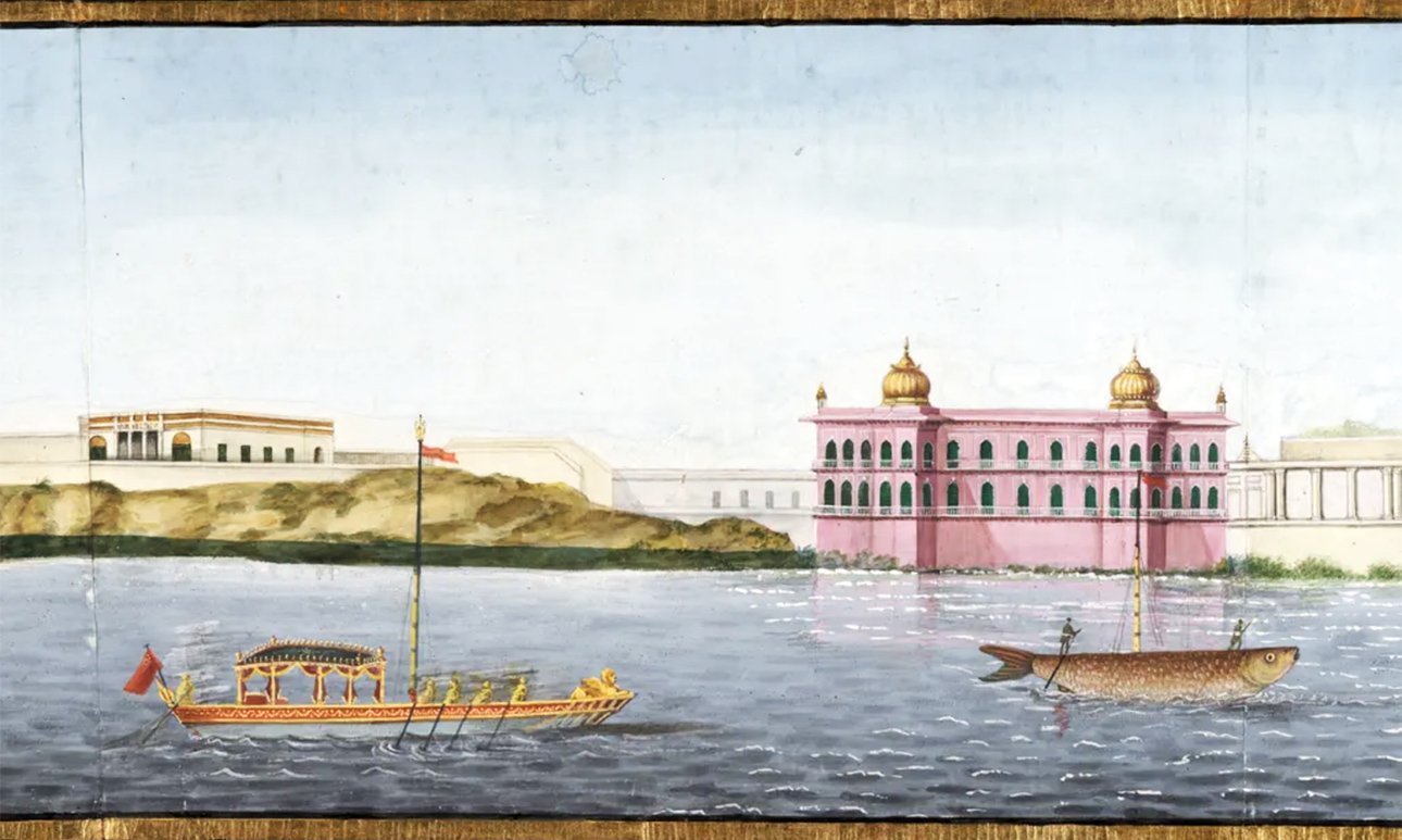 Один из 33 листов, которые составляют Свиток из Лакхнау.  Фото: India Yale Center for British Art