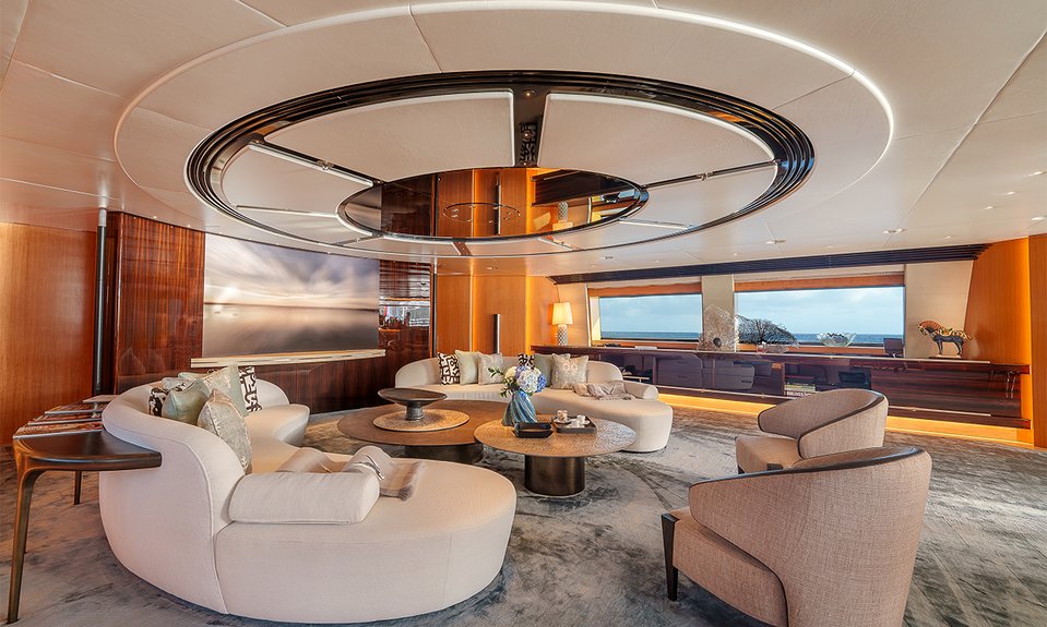 Интерьер яхты The Maltese Falcon.  Фото: Jumeirah