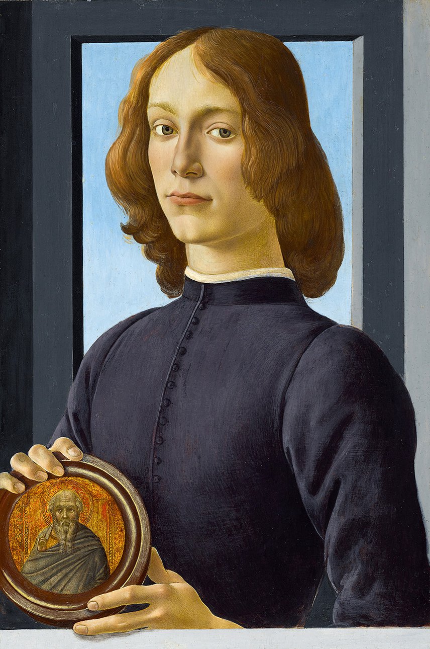 Сандро Боттичелли. «Портрет молодого человека с медальоном». Около 1470–1480. Фото: Sotheby'