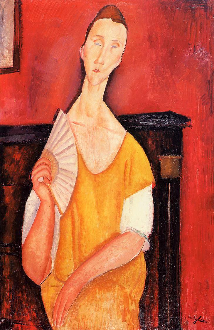 Амедео Модильяни. "Женщина с веером" ("Луния Чеховская"). 1919