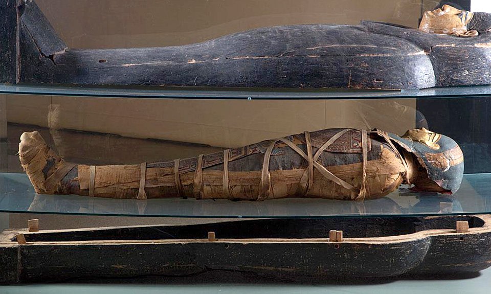 Саркофаг и мумия египтянки Карама. Греко-римский период, III в. до н.э. – I в. н.э. Фото: ГМИИ им. А.С.Пушкина