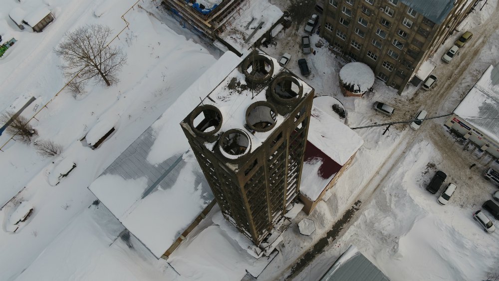 Башня бывшего японского бумагоделательного завода в Южно-Сахалинске. Фото: Кинофестиваль «Край света». Фото: Сергей Нерсесян