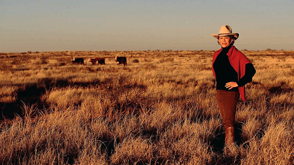 Энн Марион на своем ранчо в Техасе. Фото: Sotheby'