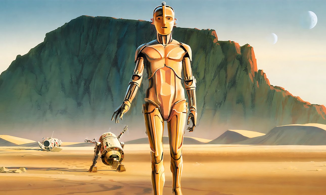 Ральф Маккуорри. Концепт-арт к «Звездным войнам». 1975.  Фото: Ralph McQuarrie/Lucas Museum of Narrative Art
