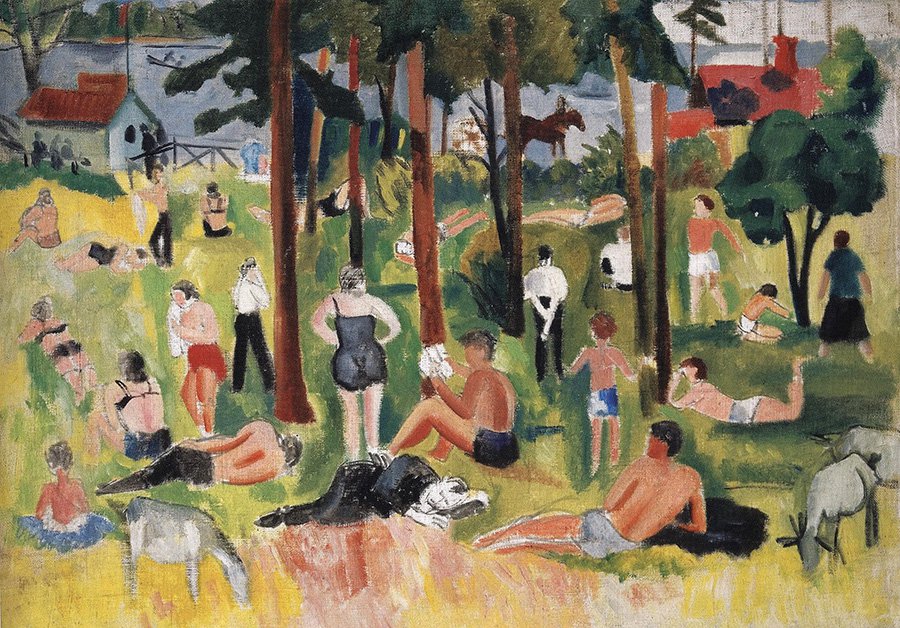 Лев Юдин. «Пляж в Озерках». 1930-е. Фото: Государственный Русский музей