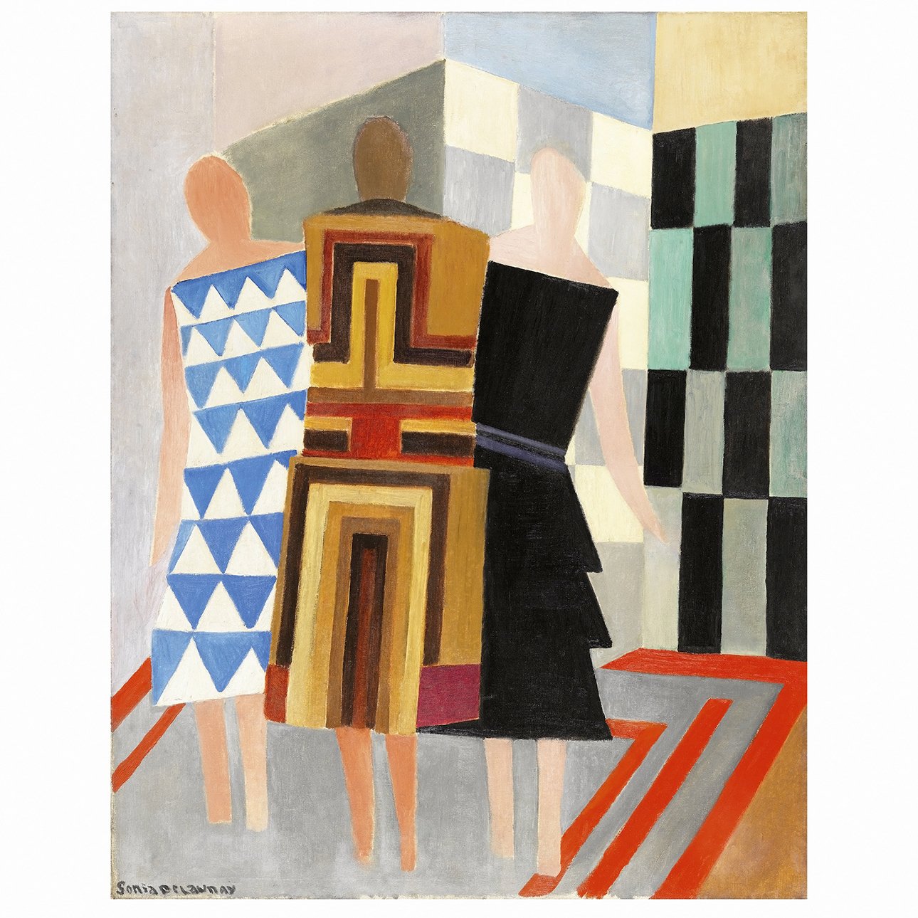 Соня Делоне. «Симультанные наряды (Три женщины, формы, цвета)». 1925.  Фото: Thyssen-Bornemisza National Museum