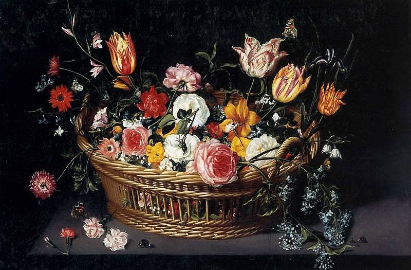 Ян Брейгель Младший (1601 — 1678) Корзина с цветами