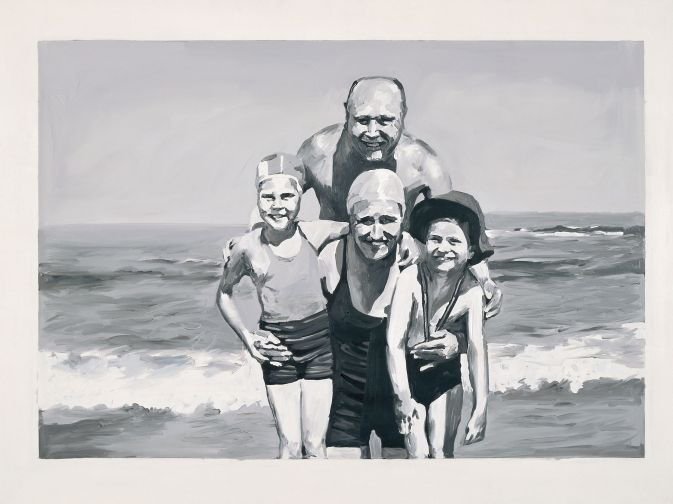 Герхард Рихтер. «Семья на море». 1964. Фото: MKM Museum Küppersmühle for Modern Art, Duisburg, Ströher Collectio