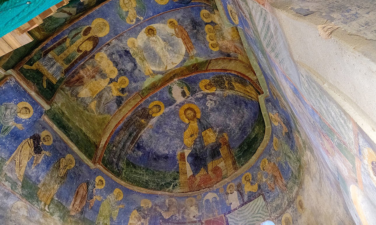 Фрески Спасо-Преображенского собора Мирожского монастыря.  Фото: Mary Mavier/Wiki