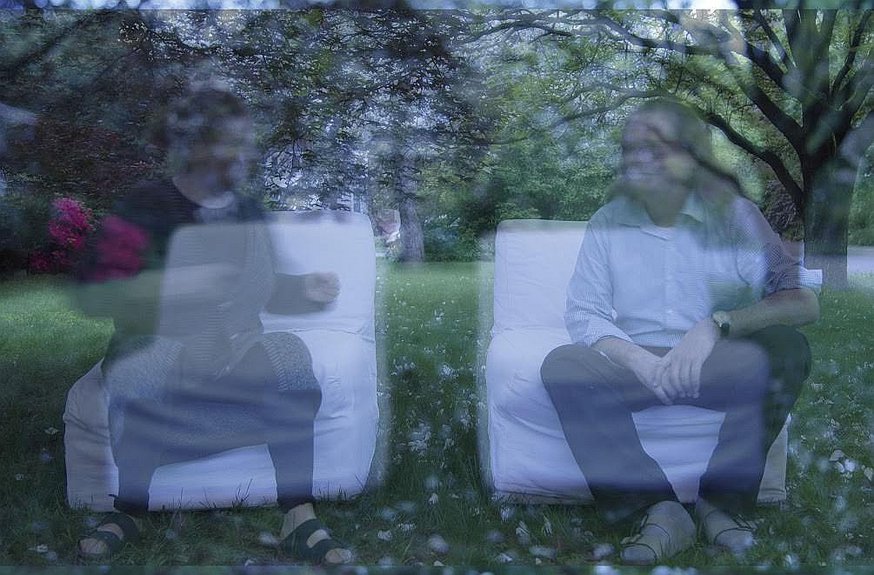Ирина Нахова. "Дега, или Мерцание. Диалог". 2012–2016. Видеопроекция, фотография, живопись. Предоставлено художником