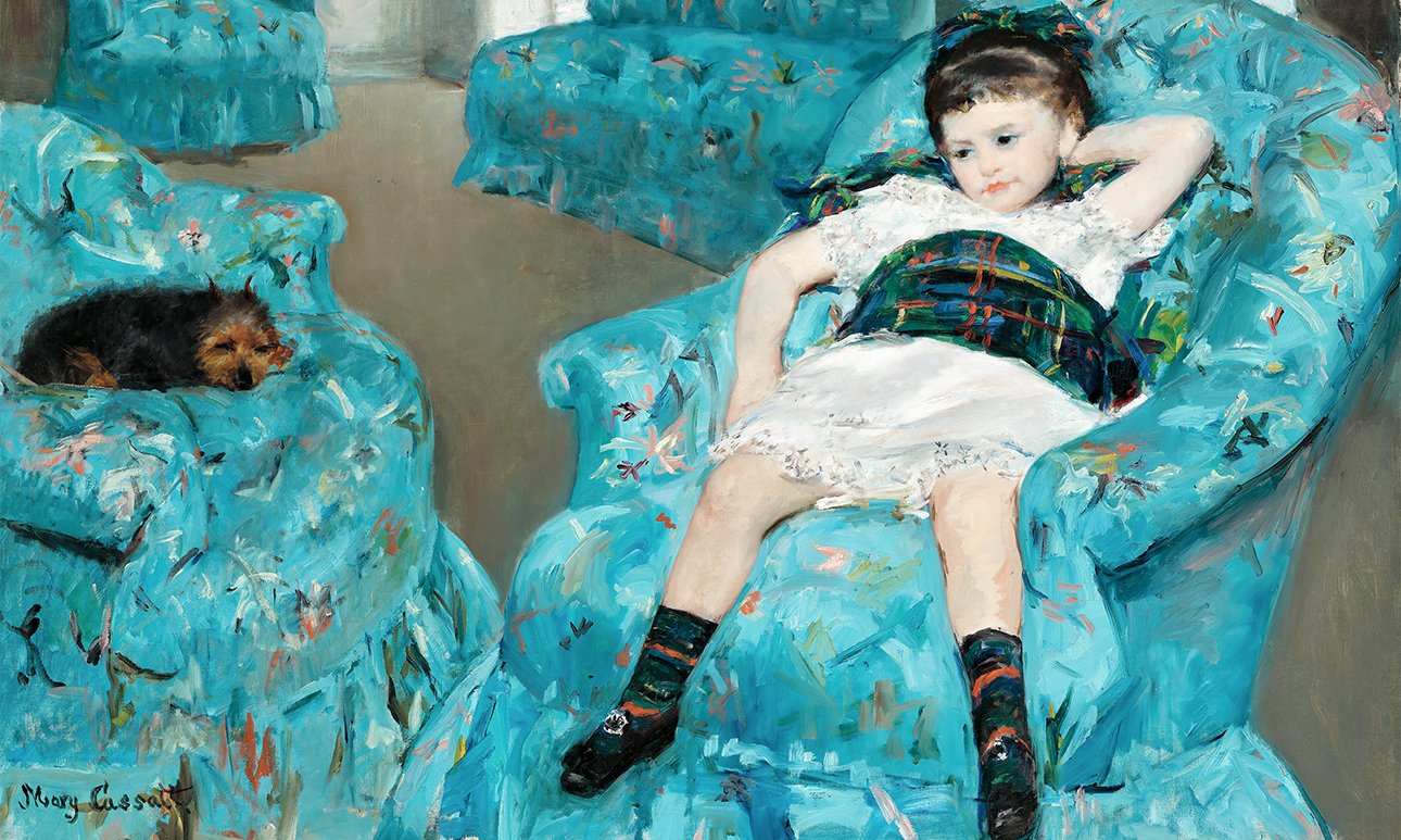 Мэри Кассатт. «Девочка в синем кресле». 1878. Фото: National Gallery of Art, Washington, D.C.