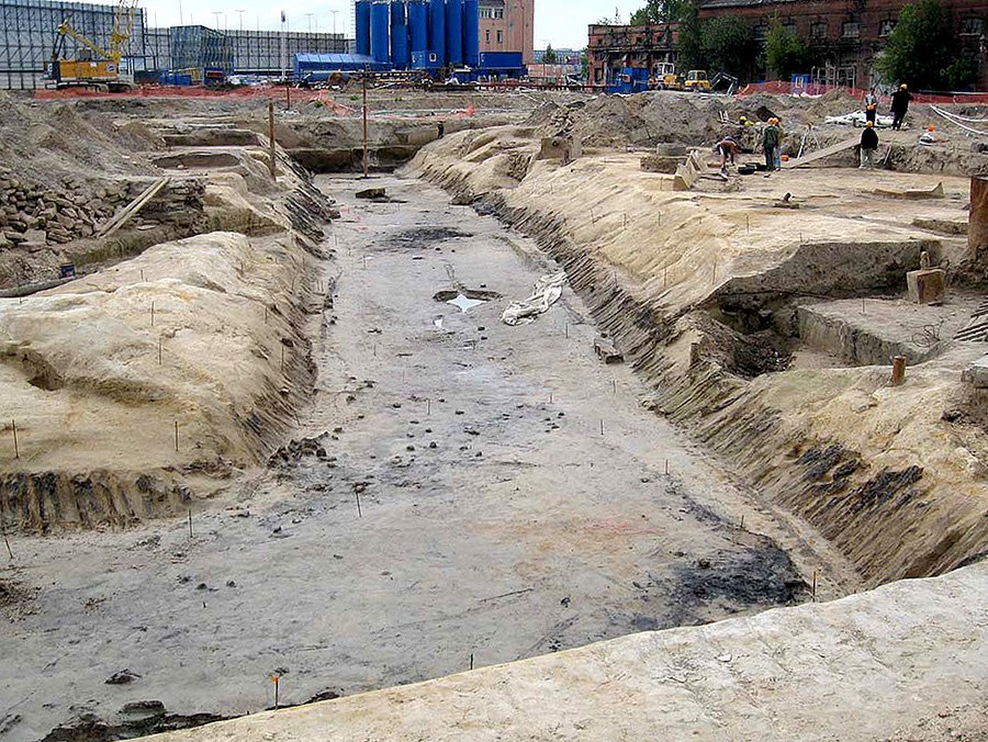 Ров Ландскроны. 1300. Раскопки 2006–2009. Фото: Спасем Охтинский мыс/bashne.net