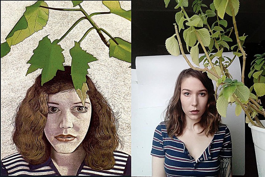 Люсьен Фрейд «Девушка с листьями». Фото: www.facebook.com/groups/izoizolyacia/