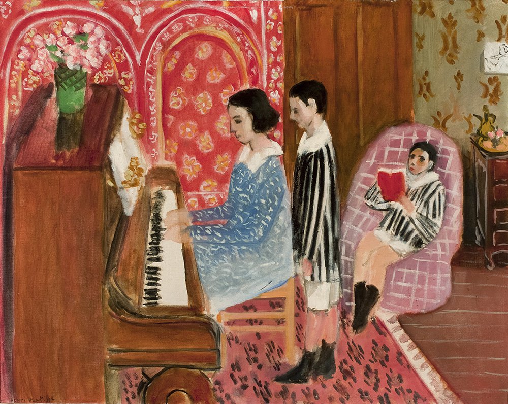 Анри Матисс. «Урок игры на пианино». 1923. Succession H. Matisse