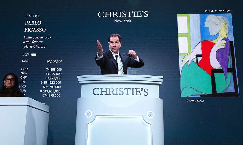 Продажа полотна Пабло Пикассо «Женщина, сидящая у окна» («Мари-Терез») за $103,4 млн на Christie's стала рекордом года. Фото: © Christie’s Images Limited 2021