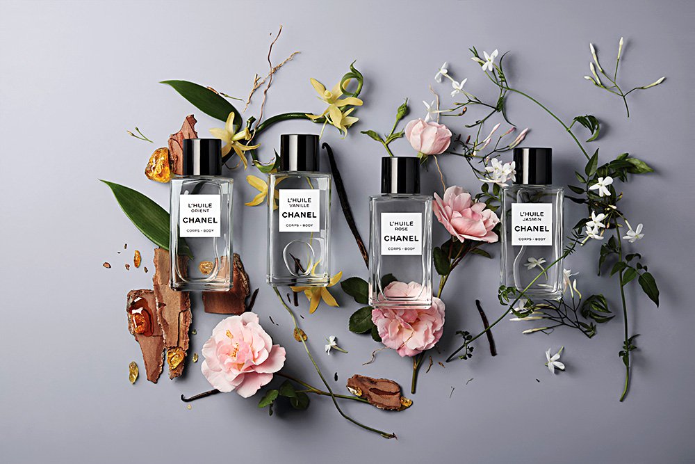 Chanel. Коллекция масел для тела L'huile Rose, L'huile Jasmin, L'huile Vanille, L'huile Orient. Фото: Chanel